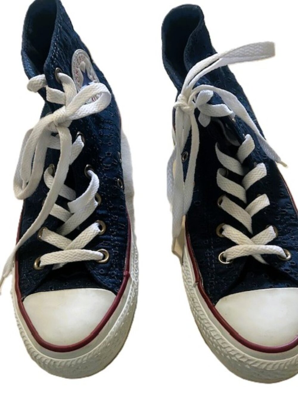 Converse Sneakers Ladies sz 7 Navy Blue All Star High Read
